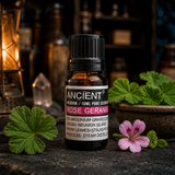 10 ml Rose Geranium Essential Oil — apothecary detail