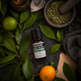 10 ml Petitgrain Essential Oil — overhead lifestyle flat lay