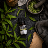 10 ml Lemon Verbena Essential Oil — overhead lifestyle flat lay