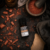 10 ml Cedarwood Virginian Essential Oil — overhead lifestyle flat lay