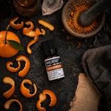 10 ml Tangerine Essential Oil — overhead lifestyle flat lay