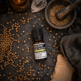 10 ml Coriander Seed Essential Oil — overhead lifestyle flat lay