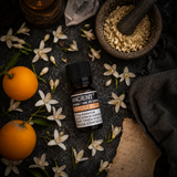 10 ml Neroli Dilute Essential Oil — overhead lifestyle flat lay