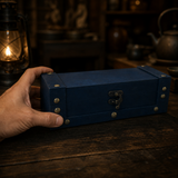 Long Tea Chest · Teal · hand scale