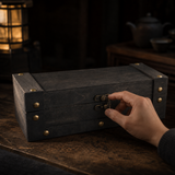 Long Tea Chest · Grey · hand scale
