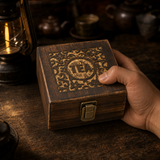 Wooden Tea Box · Small · hand scale