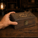 Wooden Tea Box · Medium · hand scale