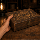 Wooden Tea Box · Large · hand scale