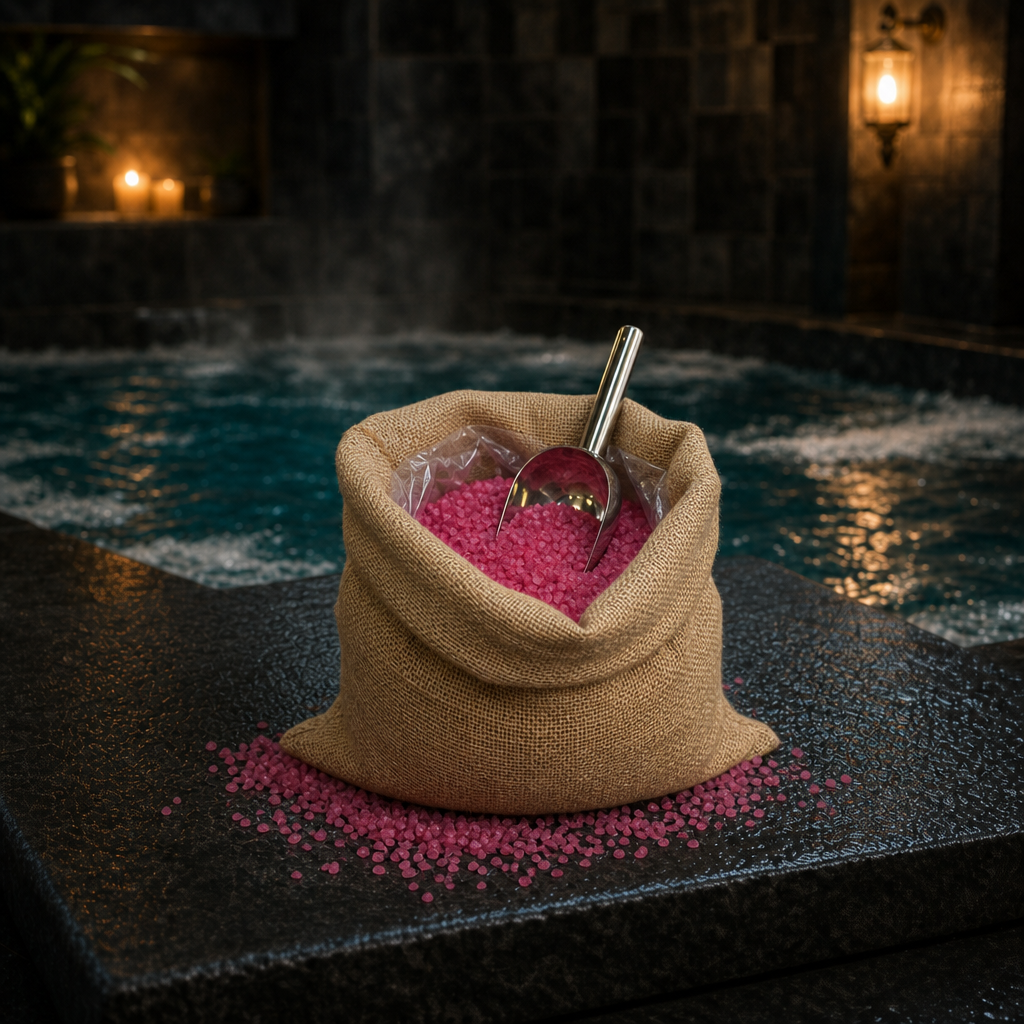 Passion Bath Potion hessian sack hero in Lather Lagoon