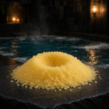 Wake Up Bath Potion bath salt pile hero in Lather Lagoon