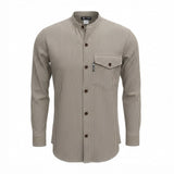 Nomad Sari Grandad Shirt - Grey Stone - Large