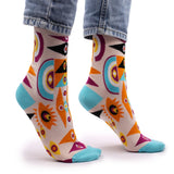 Hop Hare Bamboo Socks M/L - Psychedelic Evil Eye