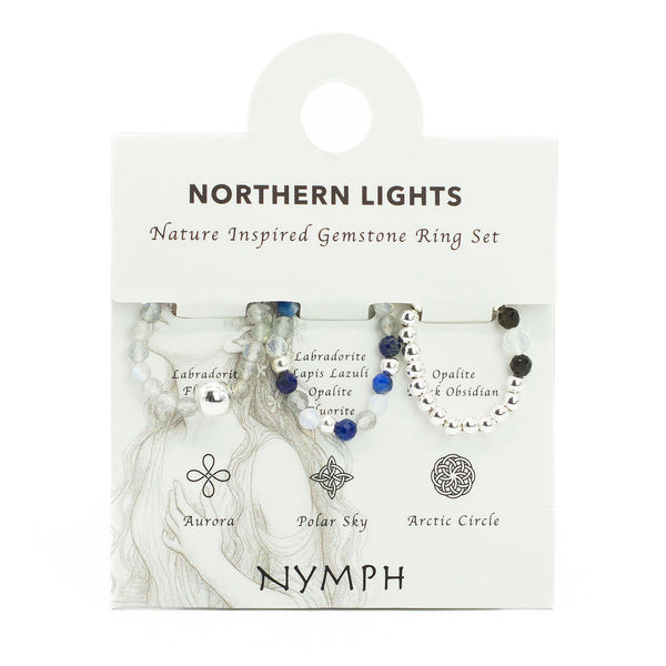 Northern Lights Gemstone Ring Set