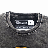 Nomad Sari Stonewashed Cotton T-Shirt - Rebel - Charcoal - Large