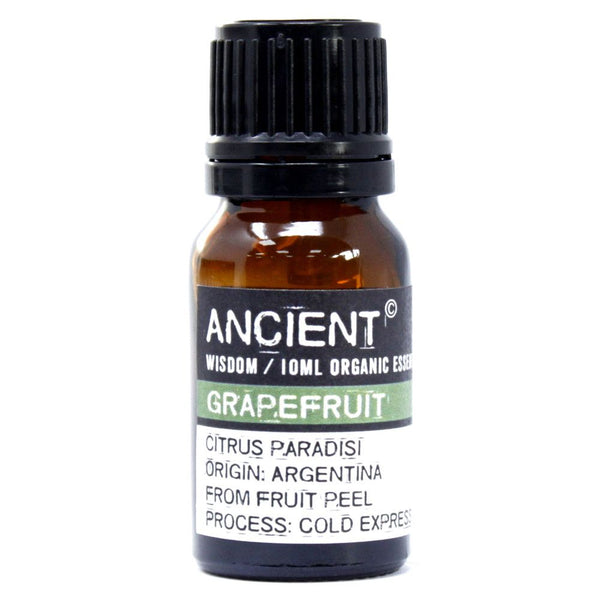 Grapefruit Organic Essential Oil bottle on a clean white background
