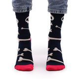 Hop Hare Bamboo Socks S/M - Skulls and Bones