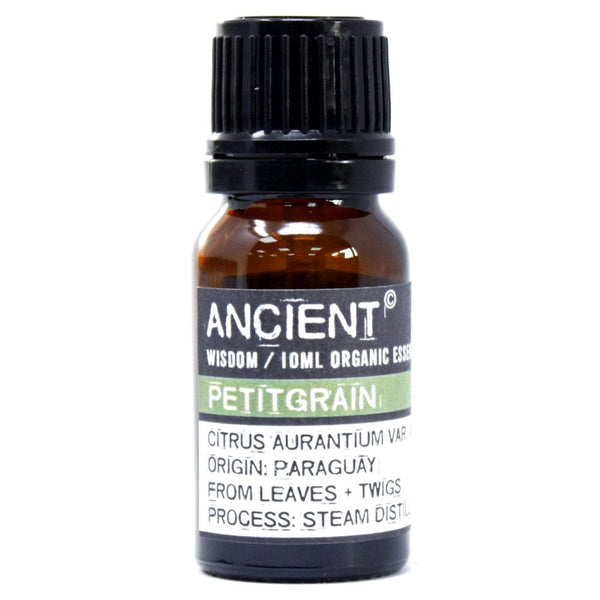 Petitgrain Organic Essential Oil bottle on a clean white background