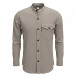 Nomad Sari Grandad Shirt - Grey Stone - XL