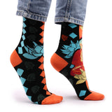 Hop Hare Bamboo Socks M/L - Blue Buddha & Lotus