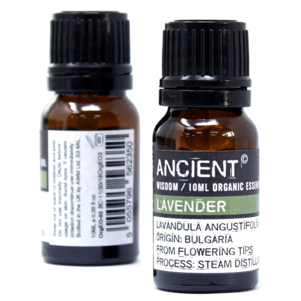 Bergamot Organic Essential Oil shown in 10ml and 50ml size options