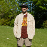 Nomad Sari Grandad Shirt - Brown Beige - Large