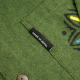 Nomad Sari Kathmandu Shirt - Forest Green - XXL
