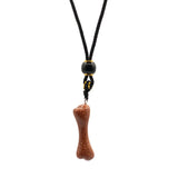 Goldstone Bone Cord Necklace