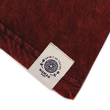Nomad Sari Stonewashed Cotton T-Shirt - Mandala - Maroon - Medium