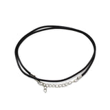 Black Waxed Pendant Cord, 2mm × 55cm