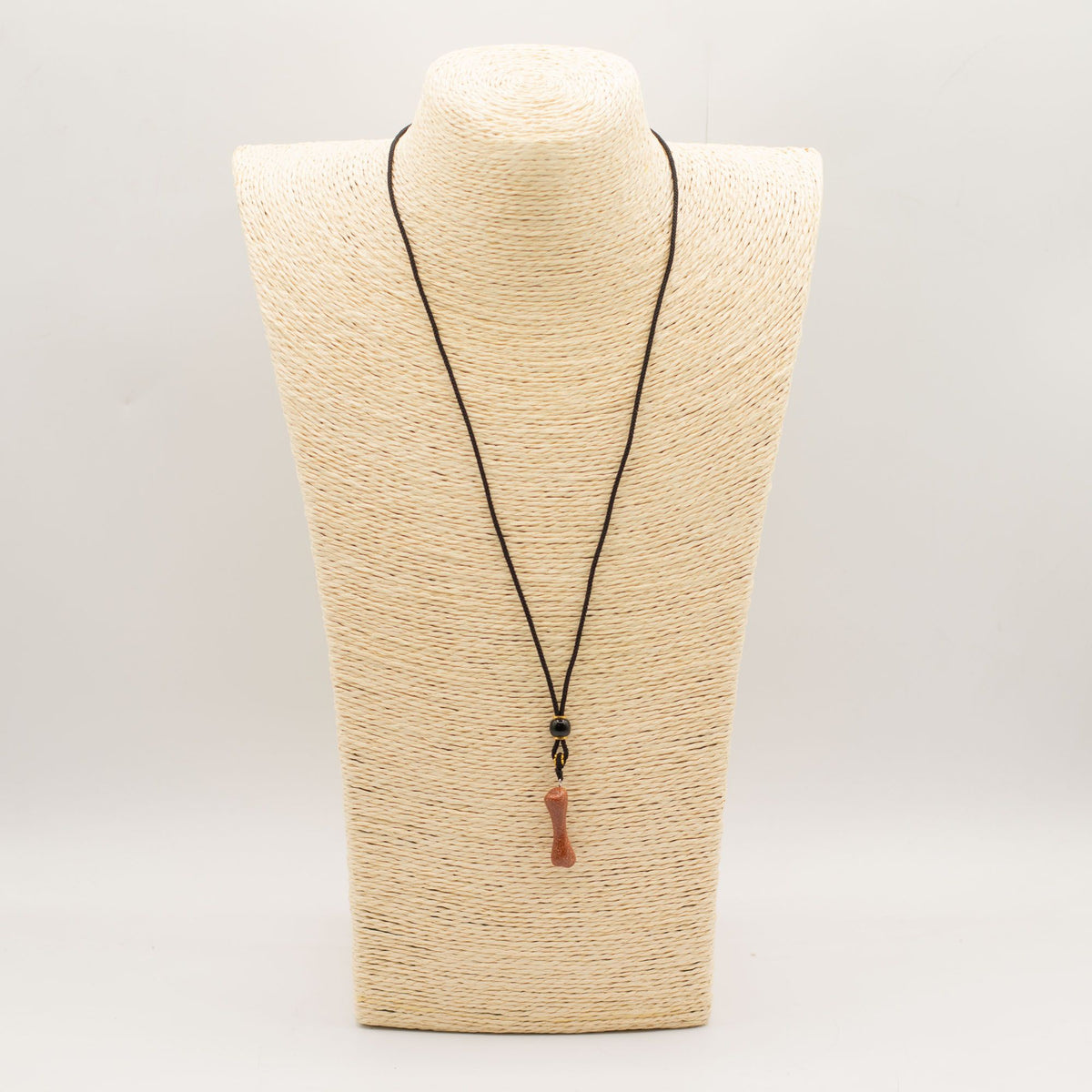 Goldstone Bone Cord Necklace