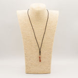 Goldstone Bone Cord Necklace