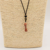 Goldstone Bone Cord Necklace