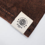 Nomad Sari Stonewashed Cotton T-Shirt - Sun & Zodiac - Brown - XL