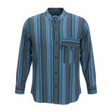 Nomad Sari Grandad Shirt - Turquoise - Large