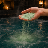Peppermint & Tea Tree Bath Dust · in-use