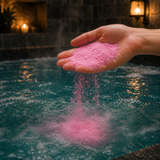 Rose & Petals Bath Dust · in-use