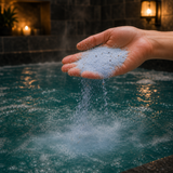 Lavender & Seeds Bath Dust · in-use