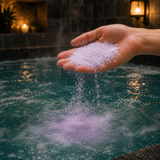 Sweet Fennel & Jojoba Bath Dust · in-use