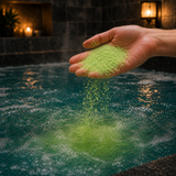 Lemon Eucalyptus Bath Dust · in-use