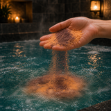 Chocolate & Orange Bath Dust · in-use