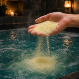 Simply Vanilla Bath Dust · in-use