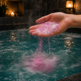 Strawberry Pavlova Bath Dust · in-use