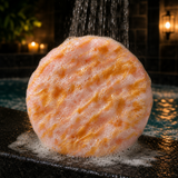 Pink Charlotte Soap Sponge · in-use