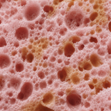 Pink Charlotte Soap Sponge · macro