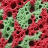 Strawberry Kiwi Soap Sponge · macro