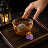 Amethyst Gemstone Tea Strainer · size