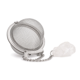 Rock Quartz Gemstone Tea Strainer · packshot