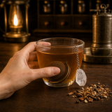 Rock Quartz Gemstone Tea Strainer · size