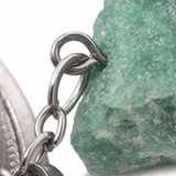 Green Aventurine Gemstone Tea Strainer · macro