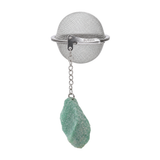 Green Aventurine Gemstone Tea Strainer · packshot